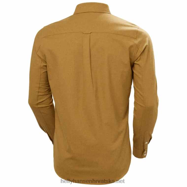 J0HV1012 muška flanelska košulja od organskog pamuka muškarci Helly-Hansen kumin skog - Image 4