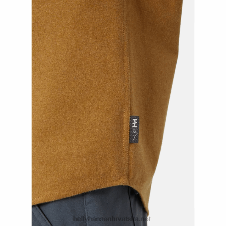 J0HV1012 muška flanelska košulja od organskog pamuka muškarci Helly-Hansen kumin skog - Image 6