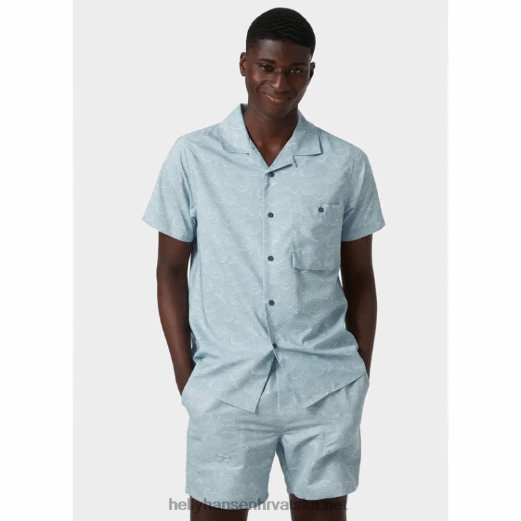 J0HV1016 muška oya reciklirana košulja muškarci Helly-Hansen lav zelena h - Image 2