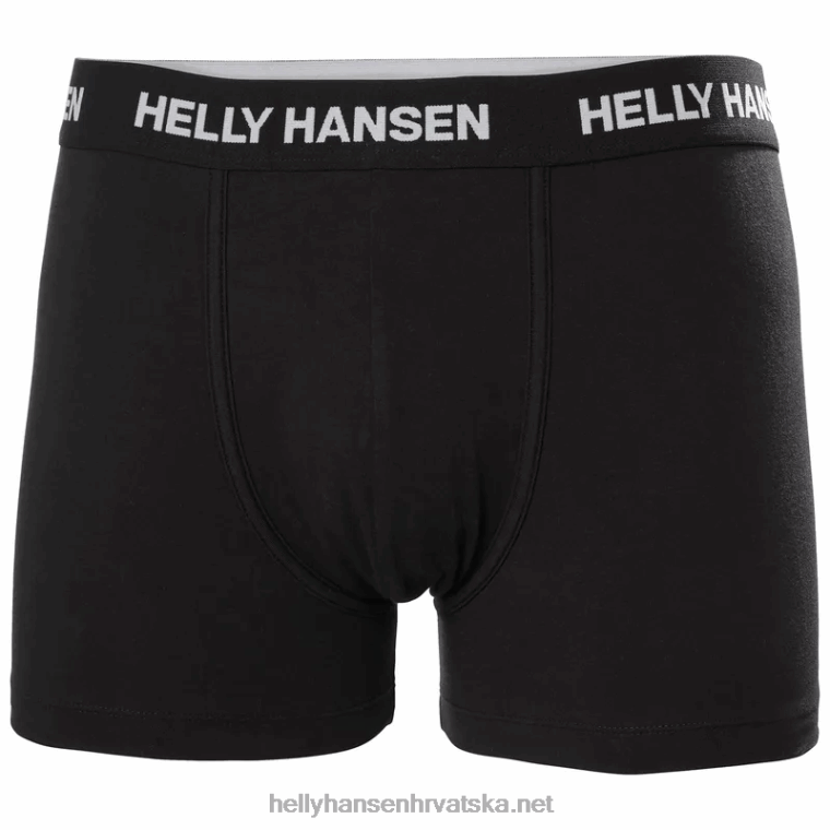 J0HV1026 uniseks 2 pakiranja pamučnih bokserica muškarci Helly-Hansen azurit šunka - Image 1