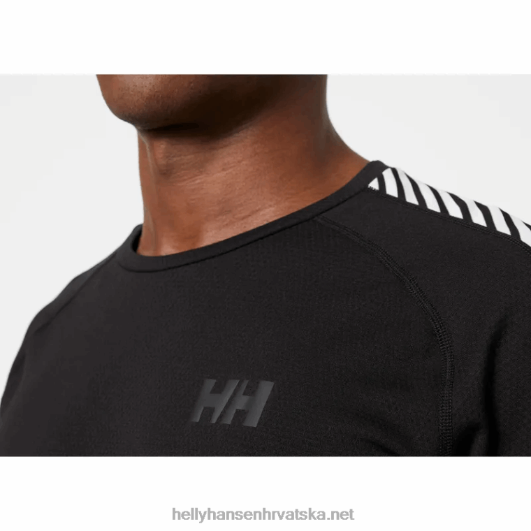 J0HV1038 muška lifa aktivna pruga temeljni sloj za posadu muškarci Helly-Hansen Crvena - Image 5