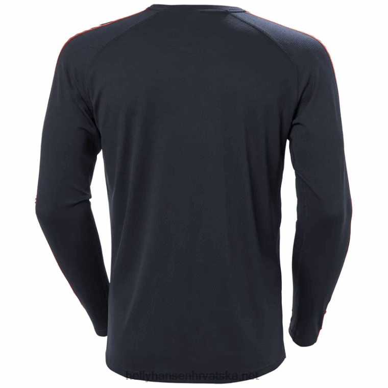 J0HV1039 muška lifa aktivna pruga temeljni sloj za posadu muškarci Helly-Hansen crno - Image 4