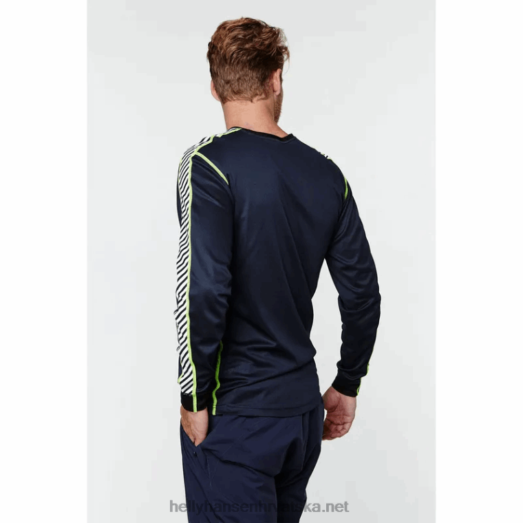 J0HV1047 muški hh lifa traka dugih rukava crew osnovni sloj muškarci Helly-Hansen bijela - Image 6