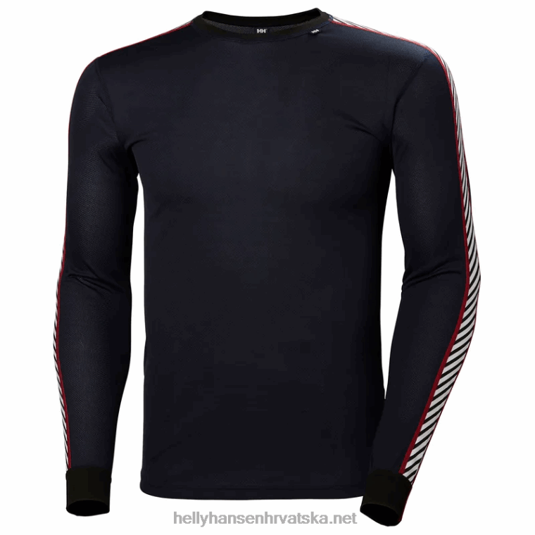J0HV1047 muški hh lifa traka dugih rukava crew osnovni sloj muškarci Helly-Hansen bijela - Image 1