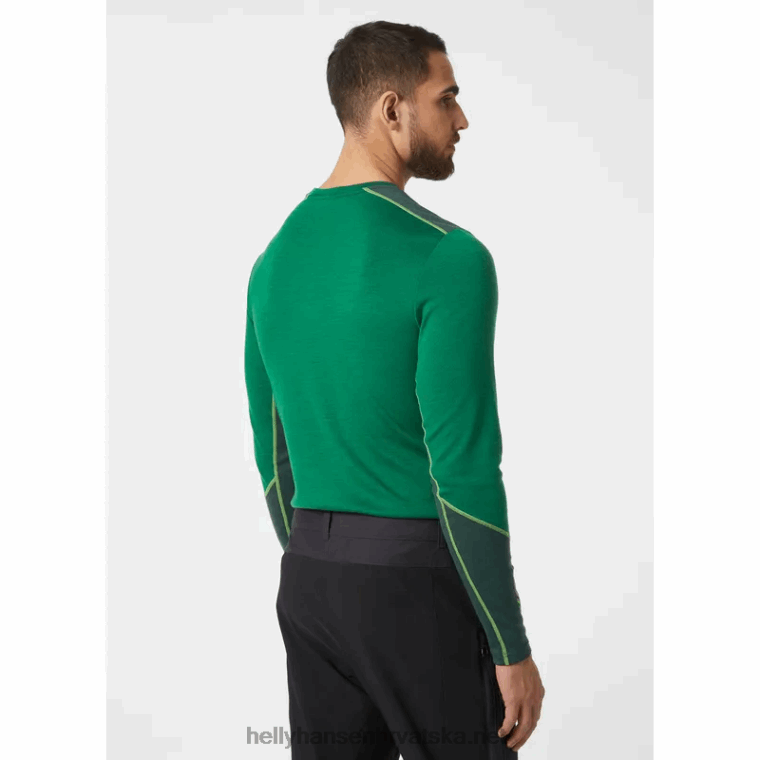 J0HV1070 muški lifa merino srednji sloj za posadu muškarci Helly-Hansen crno - Image 3