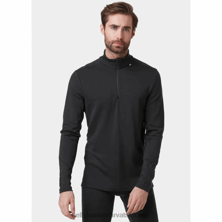 J0HV1085 muški lifa merino srednji sloj s pola patentnim zatvaračem muškarci Helly-Hansen duboki fjord - Image 2