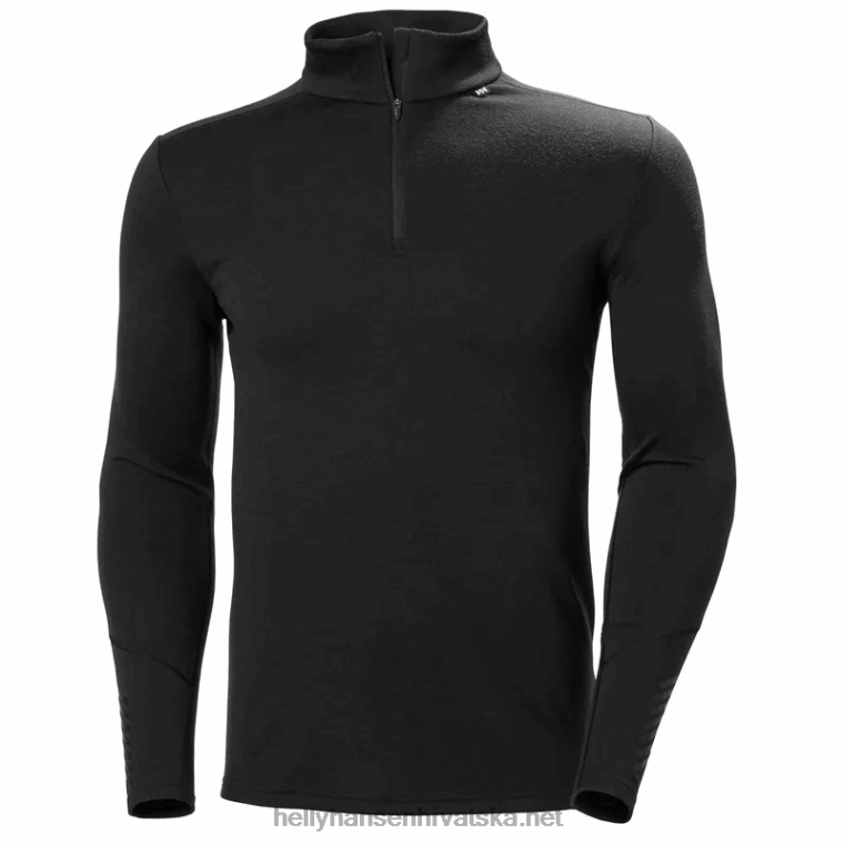 J0HV1085 muški lifa merino srednji sloj s pola patentnim zatvaračem muškarci Helly-Hansen duboki fjord - Image 1