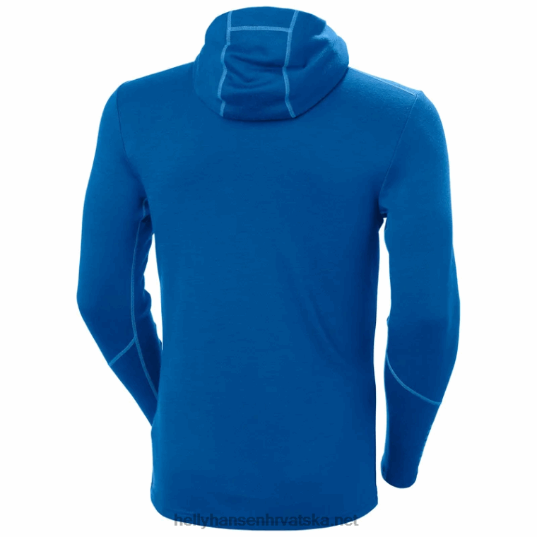 J0HV1087 muška majica s kapuljačom srednje težine lifa merino 2-u-1 muškarci Helly-Hansen mornarica - Image 2