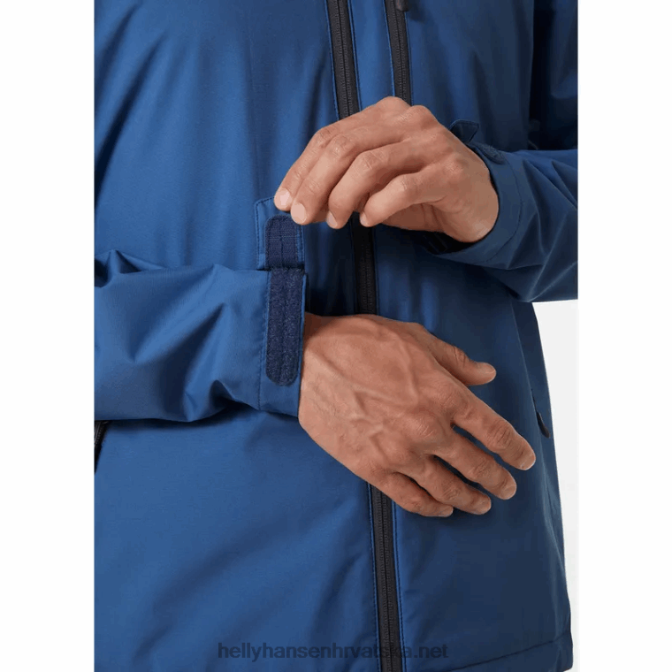J0HV10 muška jedriličarska jakna s kapuljačom za posadu muškarci Helly-Hansen azurit - Image 7