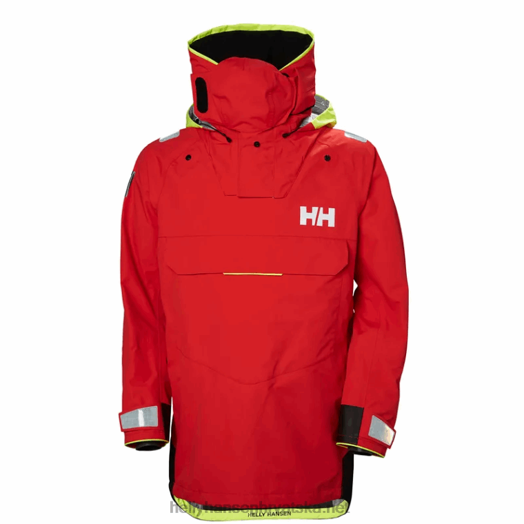 J0HV120 muški aegir ocean dry top muškarci Helly-Hansen upozorenje crveno - Image 1