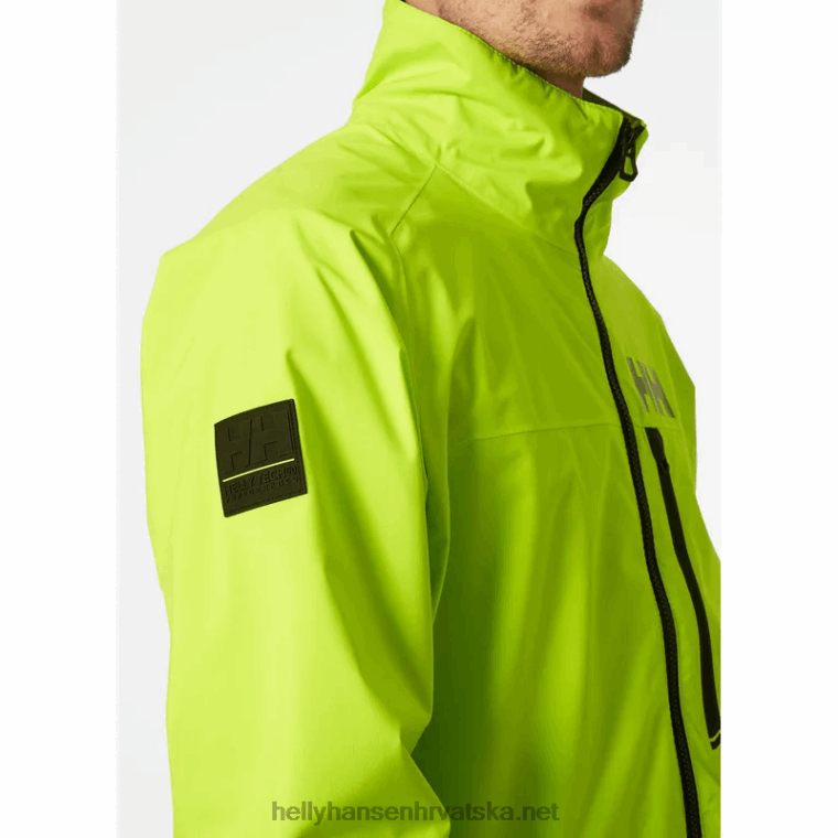 J0HV123 muška hp trkaća jakna za jedrenje muškarci Helly-Hansen azidno vapno - Image 5