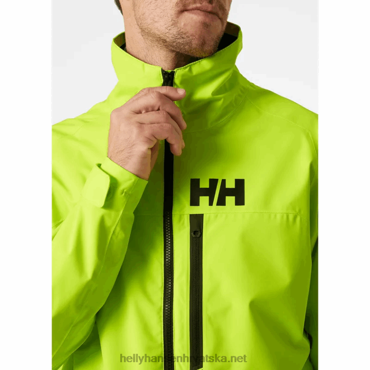 J0HV123 muška hp trkaća jakna za jedrenje muškarci Helly-Hansen azidno vapno - Image 6