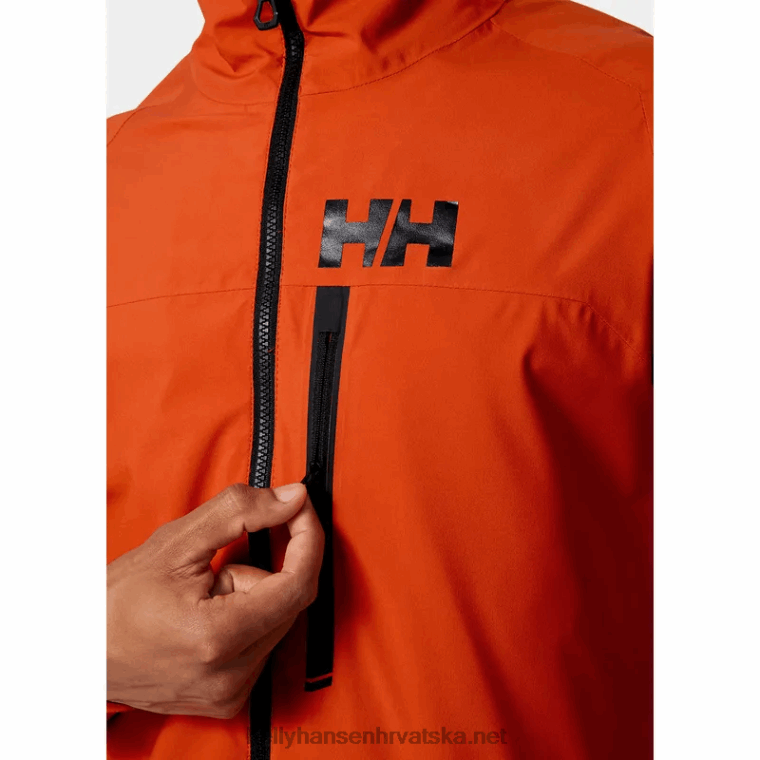 J0HV125 muška hp trkaća jakna za jedrenje muškarci Helly-Hansen patrolni oran - Image 8