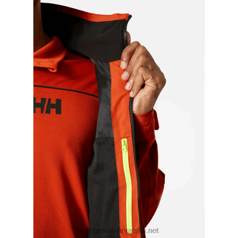 J0HV125 muška hp trkaća jakna za jedrenje muškarci Helly-Hansen patrolni oran - Image 9