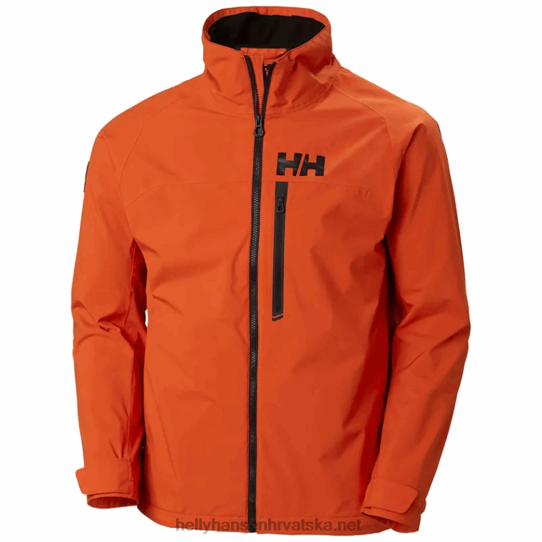 J0HV125 muška hp trkaća jakna za jedrenje muškarci Helly-Hansen patrolni oran - Image 1