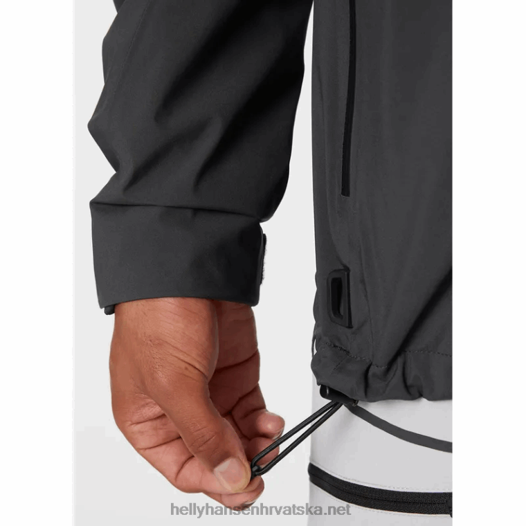 J0HV131 muška jakna za jedrenje s hp folijom muškarci Helly-Hansen ebanovina - Image 5