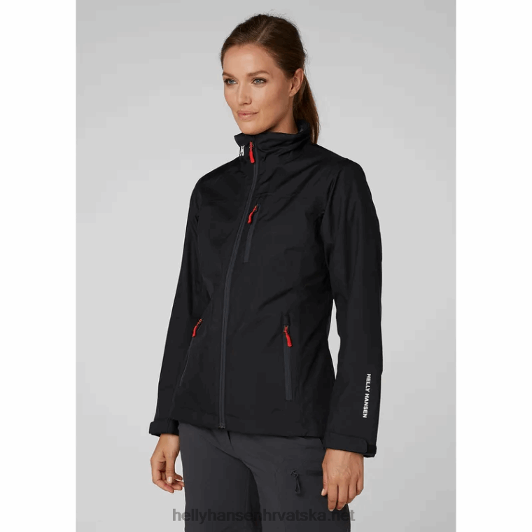 J0HV1358 ženska srednjeslojna jedriličarska jakna za posadu žene Helly-Hansen Crvena - Image 2