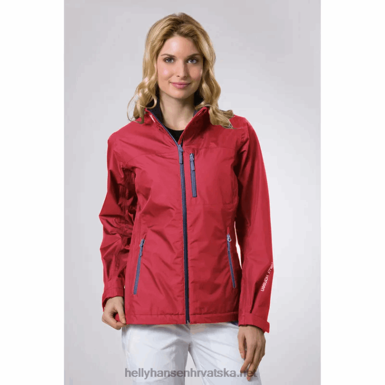 J0HV1364 ženska jakna za jedrenje za posadu žene Helly-Hansen siva magla - Image 11