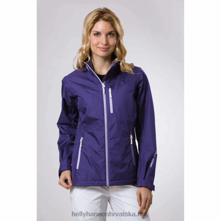 J0HV1364 ženska jakna za jedrenje za posadu žene Helly-Hansen siva magla - Image 15