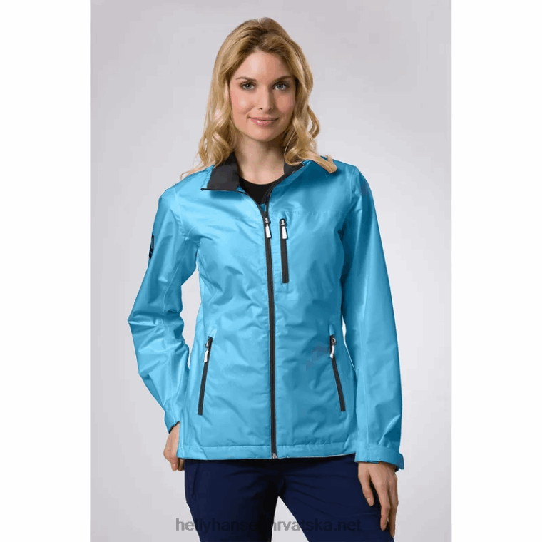 J0HV1364 ženska jakna za jedrenje za posadu žene Helly-Hansen siva magla - Image 5