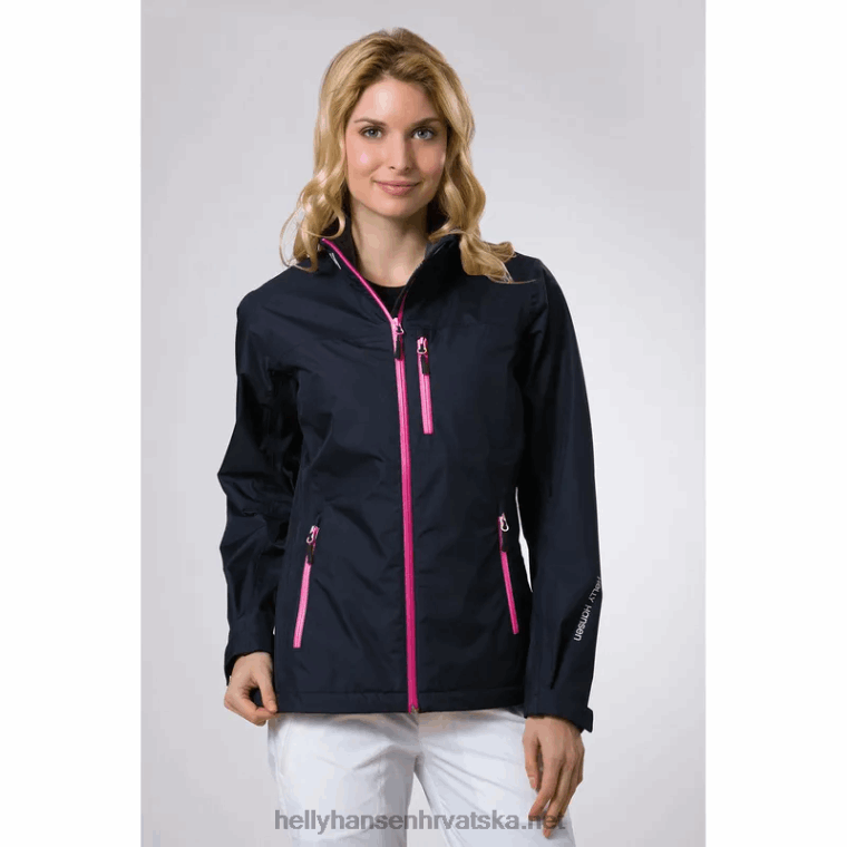 J0HV1364 ženska jakna za jedrenje za posadu žene Helly-Hansen siva magla - Image 8