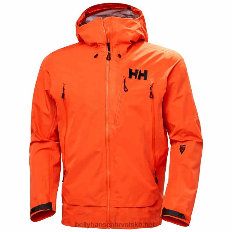 J0HV141 muška jakna od školjke odin 9 worlds infinity muškarci Helly-Hansen svijetli oran - Image 2