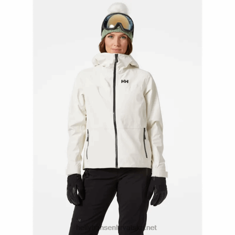 J0HV1439 ženska motionista 3-slojna skijaška jakna od školjke žene Helly-Hansen crno - Image 2