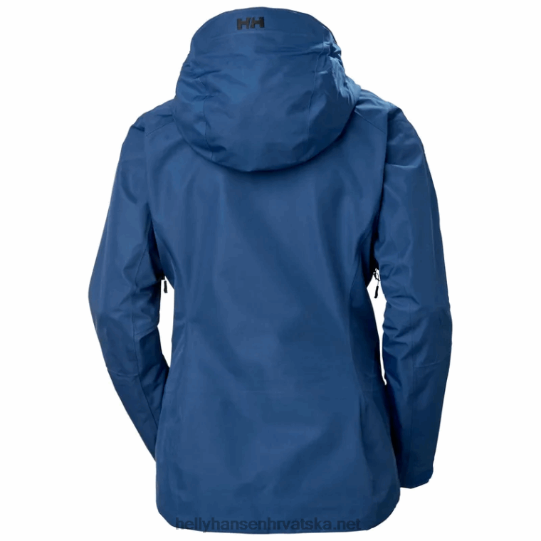 J0HV1441 ženska troslojna školjkasta jakna Odin Mountain Infinity žene Helly-Hansen mornarica - Image 2