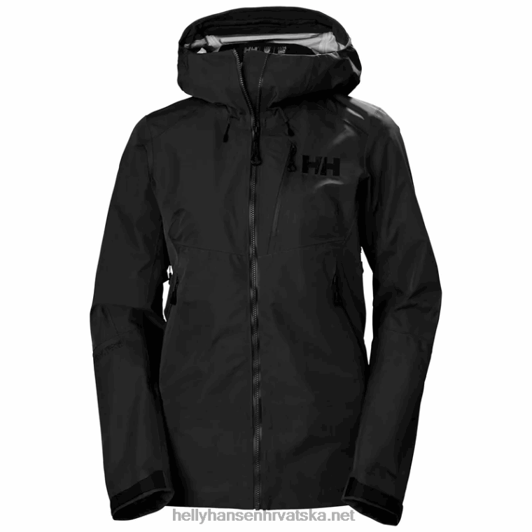 J0HV1442 ženska troslojna školjkasta jakna Odin Mountain Infinity žene Helly-Hansen duboki fjord - Image 1