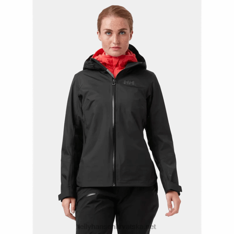 J0HV1449 ženska verglas 3-slojna školjkasta jakna žene Helly-Hansen lav zeleno - Image 2