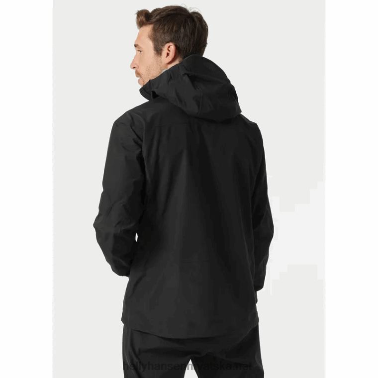 J0HV150 muška odin 9 svjetova 3.0 školjkasta jakna muškarci Helly-Hansen crno - Image 3