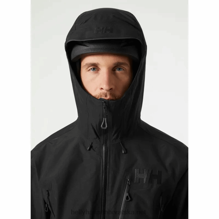 J0HV150 muška odin 9 svjetova 3.0 školjkasta jakna muškarci Helly-Hansen crno - Image 6