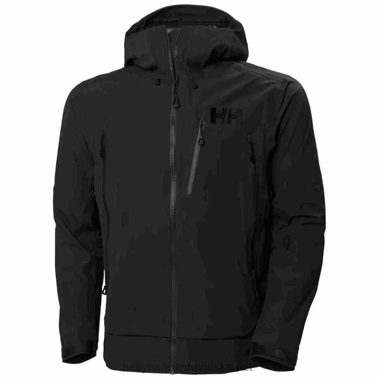 J0HV150 muška odin 9 svjetova 3.0 školjkasta jakna muškarci Helly-Hansen crno - Image 1