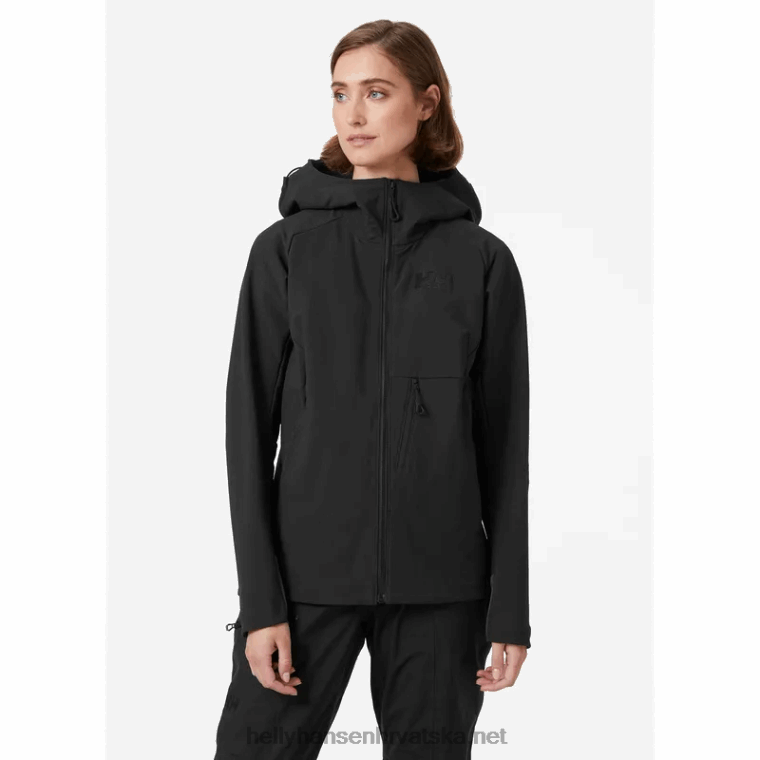 J0HV1512 ženska odin pro shield hibridna softshell jakna žene Helly-Hansen crno - Image 2