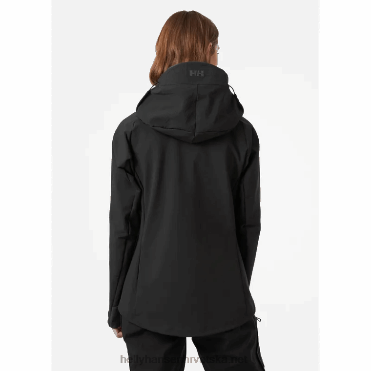 J0HV1512 ženska odin pro shield hibridna softshell jakna žene Helly-Hansen crno - Image 3