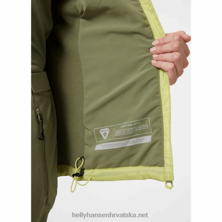 J0HV1513 ženska odin rastezljiva lagana izolacijska jakna s kapuljačom žene Helly-Hansen crno - Image 7