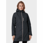 J0HV1552 ženska belfast duga zimska jakna žene Helly-Hansen crno - Image 2