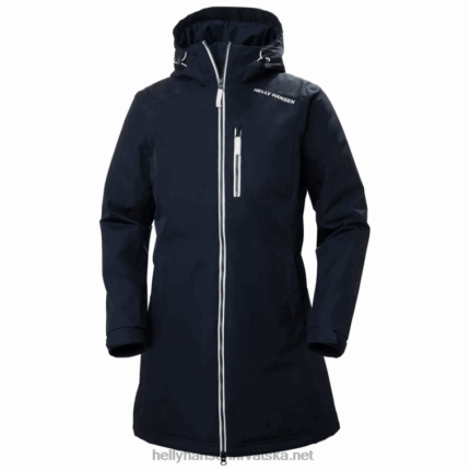 J0HV1553 ženska belfast duga zimska jakna žene Helly-Hansen ebanovina