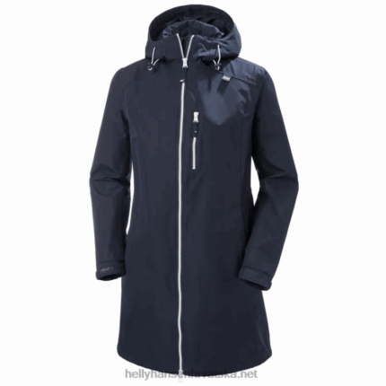 J0HV1564 ženska duga belfast jakna žene Helly-Hansen crno