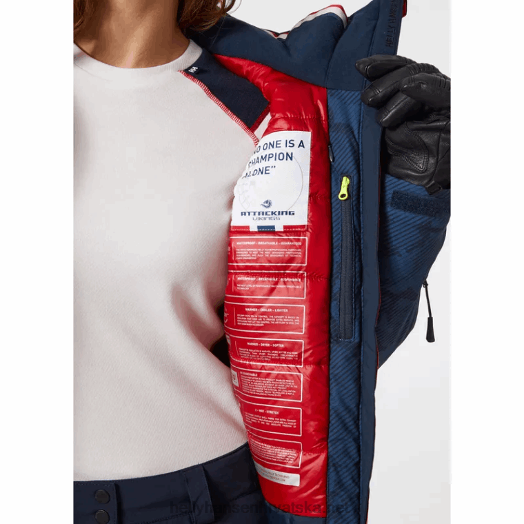 J0HV1633 ženska motionista infinity skijaška jakna žene Helly-Hansen mornarica - Image 7