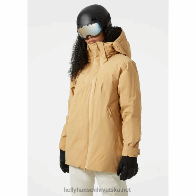 J0HV1646 ženska nora duga skijaška jakna s izolacijom žene Helly-Hansen mornarica - Image 6