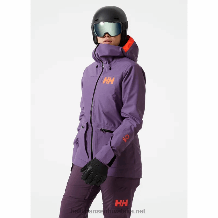 J0HV1651 ženska jakna za skijanje powderqueen 3.0 žene Helly-Hansen crno - Image 2