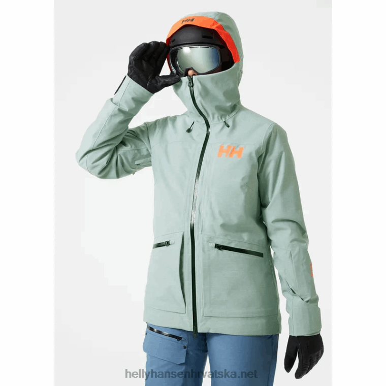 J0HV1652 ženska jakna za skijanje powderqueen 3.0 žene Helly-Hansen smrvljena gra - Image 2