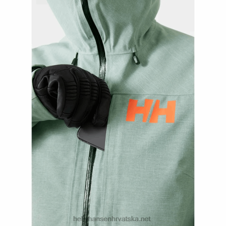 J0HV1652 ženska jakna za skijanje powderqueen 3.0 žene Helly-Hansen smrvljena gra - Image 6