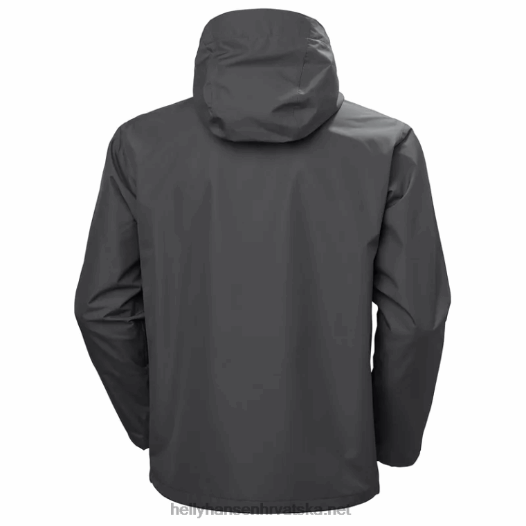 J0HV169 muška sedam j kišna jakna muškarci Helly-Hansen drveni ugljen - Image 2