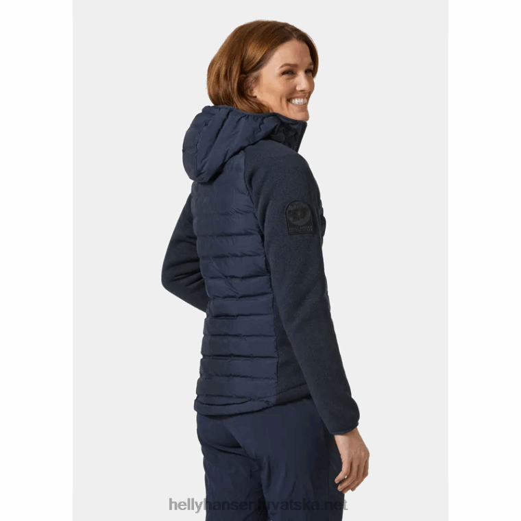 J0HV1730 ženska hibridna jakna za jedrenje s izolacijom za arktički ocean žene Helly-Hansen melo siva - Image 3