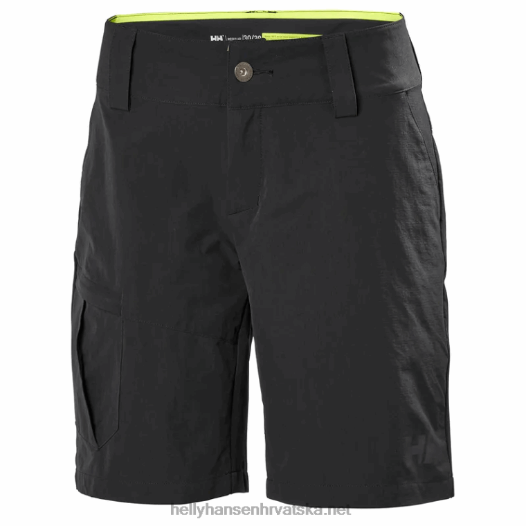 J0HV1821 ženske brzosušeće cargo kratke hlače žene Helly-Hansen siva magla - Image 1