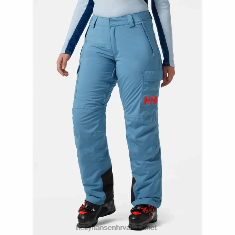J0HV1842 ženske switch cargo izolirane skijaške hlače žene Helly-Hansen neonski koralj - Image 2