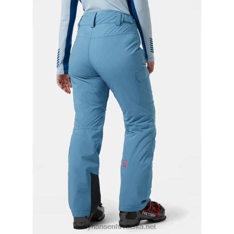 J0HV1842 ženske switch cargo izolirane skijaške hlače žene Helly-Hansen neonski koralj - Image 3