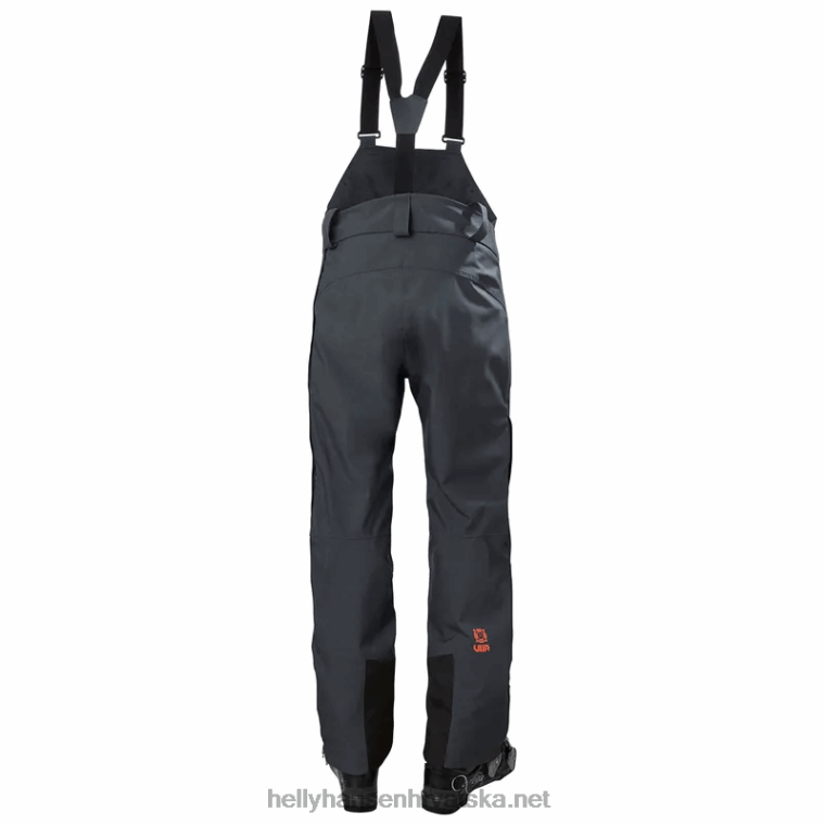 J0HV1855 ženske puderqueen skijaške hlače s naramenicama žene Helly-Hansen modra magla - Image 4
